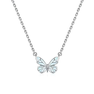 Blue Butterfly Necklace