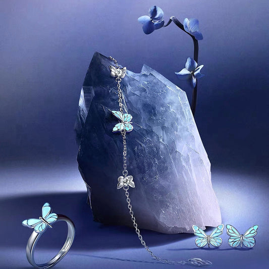 Glow Butterfly Jewelry Set