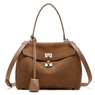 Auréa Suede Lock Bag