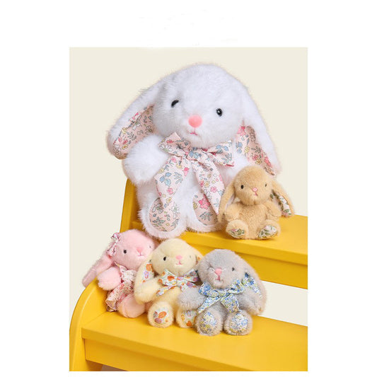 Floral Bunny Bag Charm
