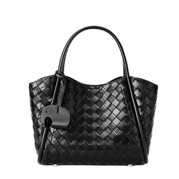 Noir Woven Elegance Tote