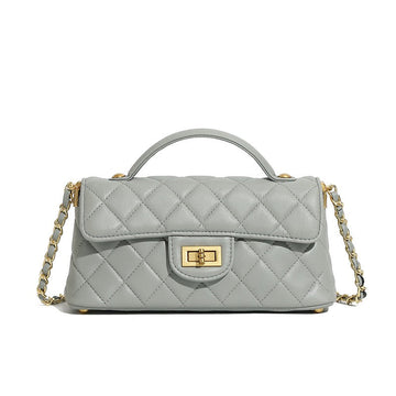 Veloura Quilted Top Handle Bag