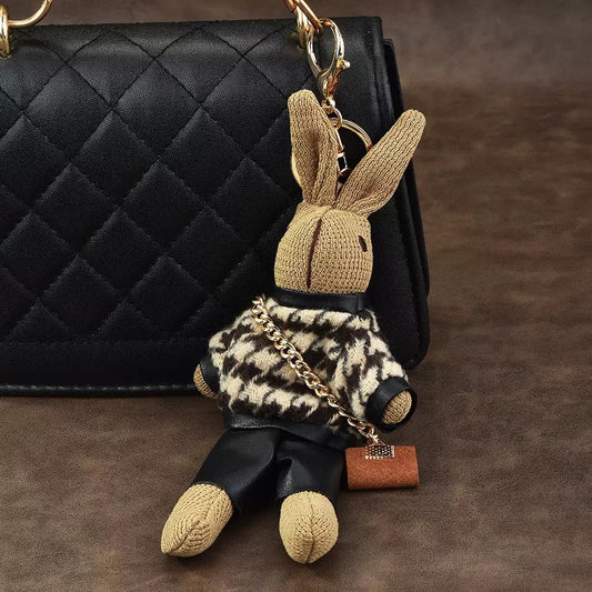 Fashion Bunny Bag Charm
