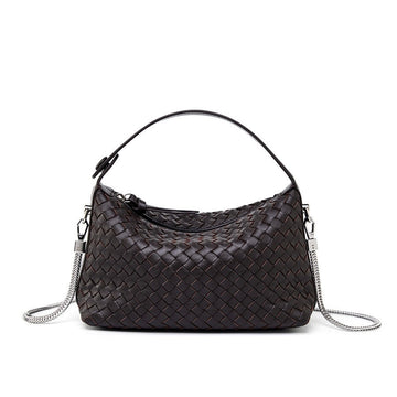 Noir Intrecciato Chain Bag