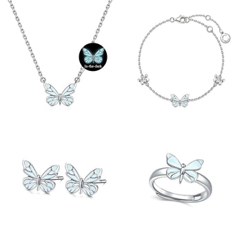 Glow Butterfly Jewelry Set